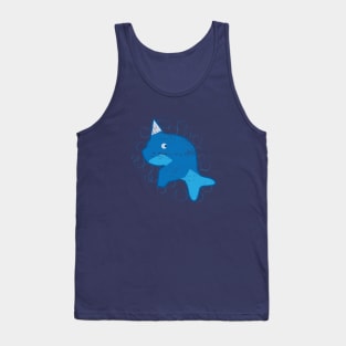 Narwhal Blue Horned Whale Tank Top